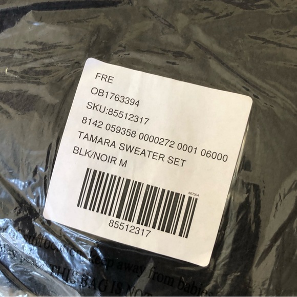 Free People Tamara Sweater Set - Black - Picture 5 of 5